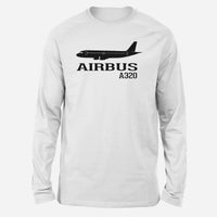 Thumbnail for Airbus A320 Printed Designed Long-Sleeve T-Shirts