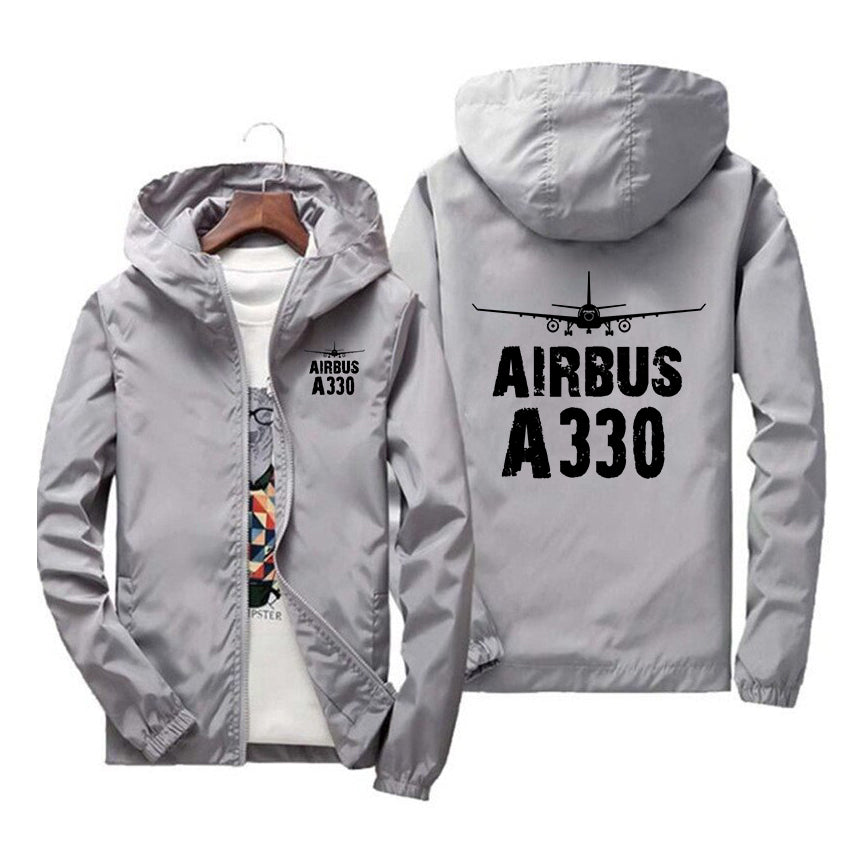 Airbus A330 & Plane Designed Thin Windbreaker Jackets