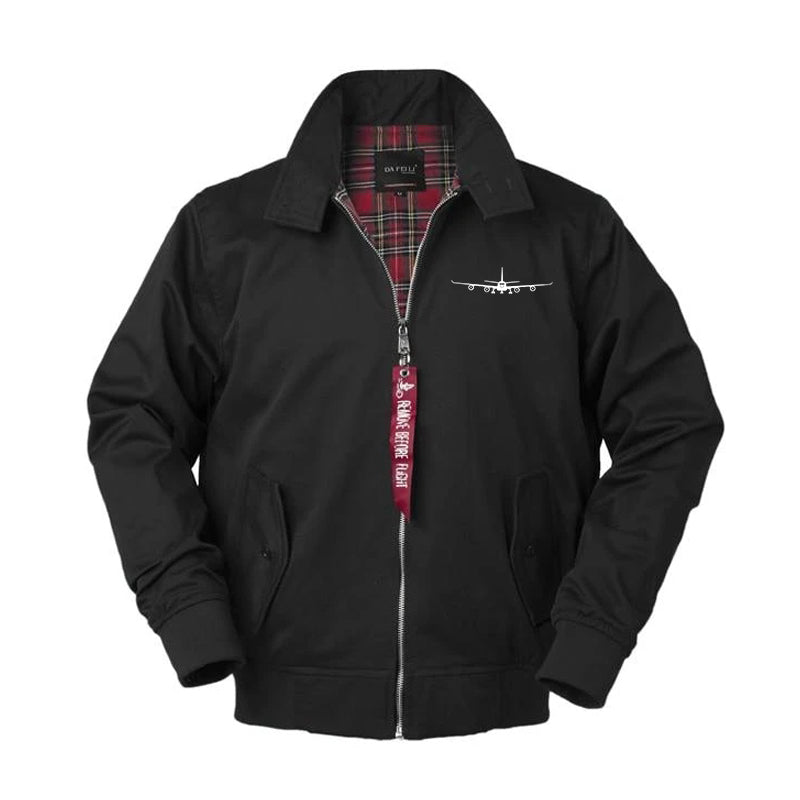 Airbus A340 Silhouette Designed Vintage Style Jackets