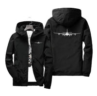 Thumbnail for Airbus A340 Silhouette Designed Windbreaker Jackets