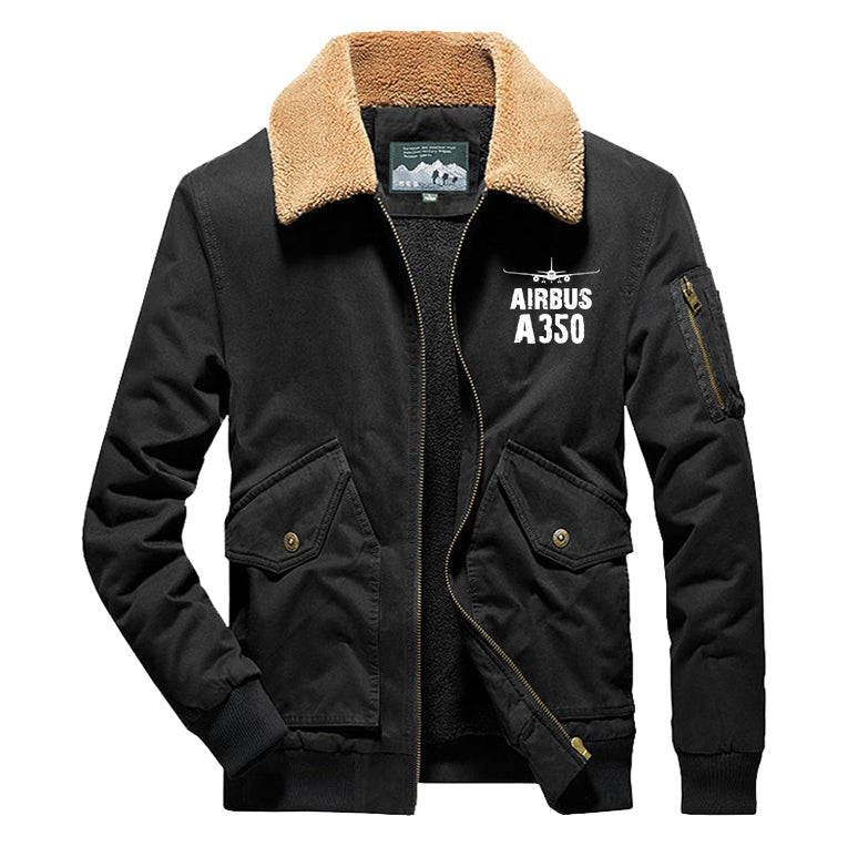 Airbus A350 & Plane Designed Thick Bomber Jackets