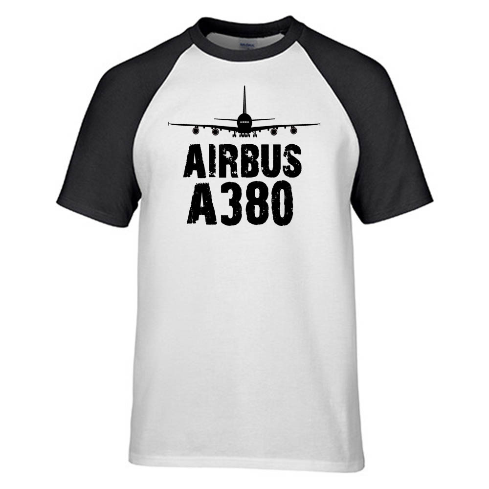 Airbus A380 & Plane Designed Raglan T-Shirts