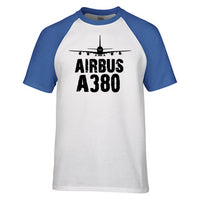 Thumbnail for Airbus A380 & Plane Designed Raglan T-Shirts