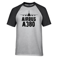 Thumbnail for Airbus A380 & Plane Designed Raglan T-Shirts