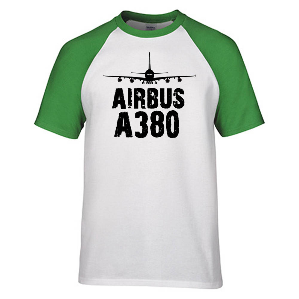 Airbus A380 & Plane Designed Raglan T-Shirts