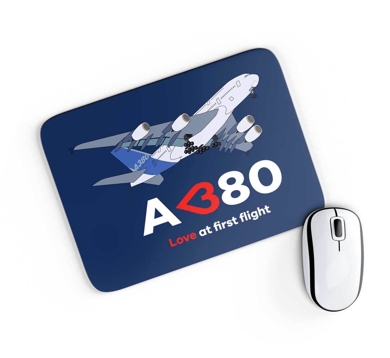 Airbus A380 Love at first flight Designed Mouse Pads