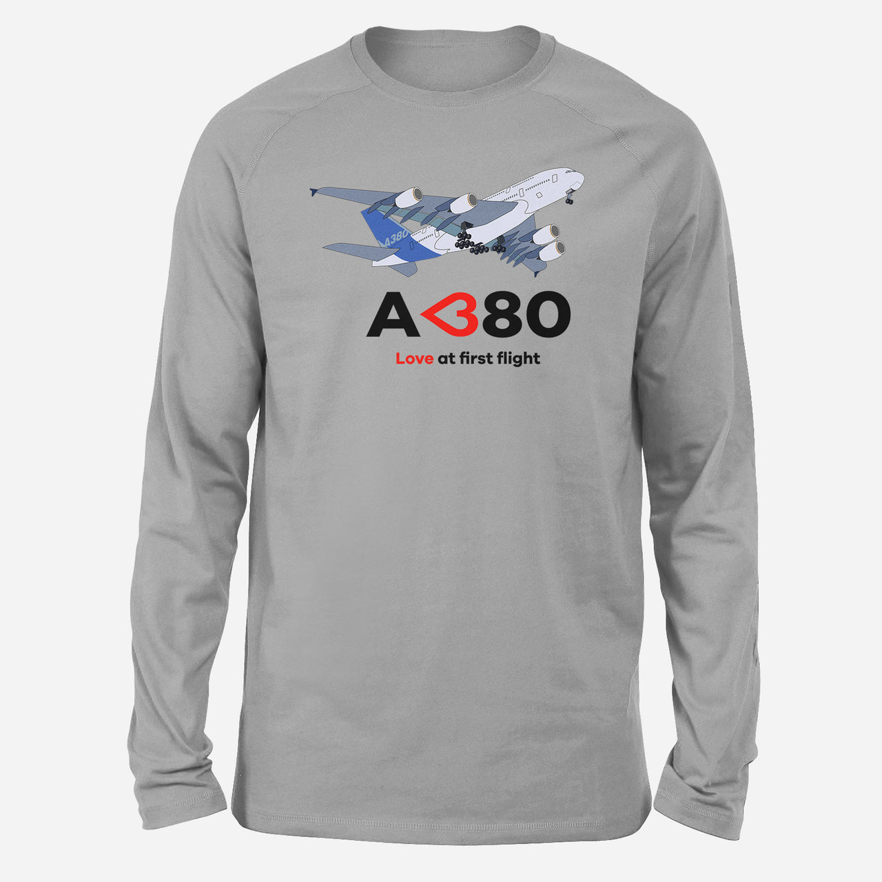 Airbus A380 Love at first flight Designed Long-Sleeve T-Shirts