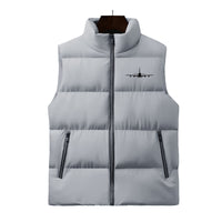 Thumbnail for Airbus A380 Silhouette Designed Puffy Vests