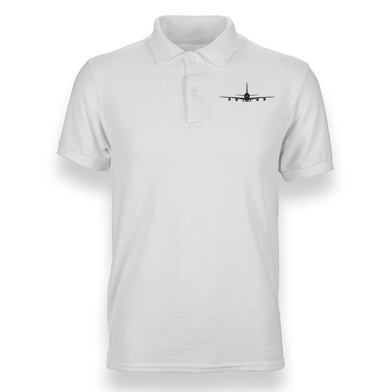 Airbus A380 Silhouette Designed Polo T-Shirts