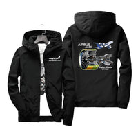 Thumbnail for Airbus A380 & GP7000 Engine Designed Windbreaker Jackets