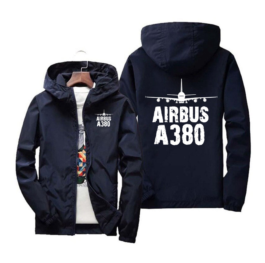 Airbus A380 & Plane Designed Windbreaker Jackets