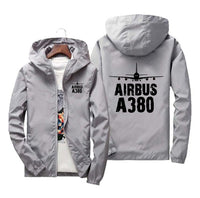 Thumbnail for Airbus A380 & Plane Designed Windbreaker Jackets
