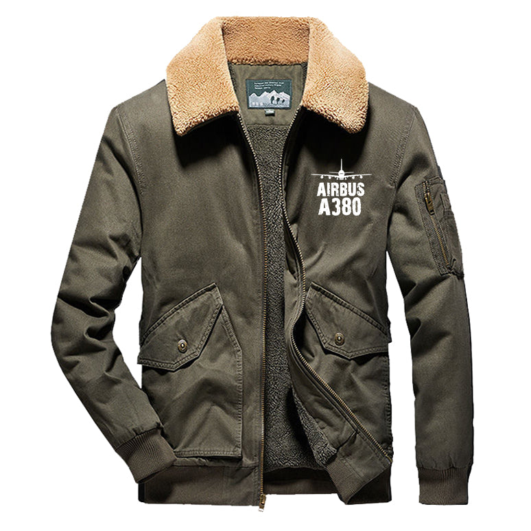 Airbus A380 & Plane Designed Thick Bomber Jackets