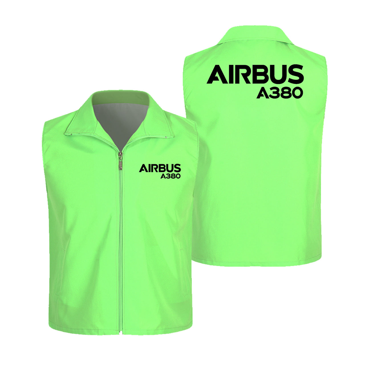 Airbus A380 & Text Designed Thin Style Vests