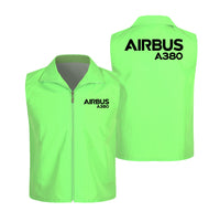 Thumbnail for Airbus A380 & Text Designed Thin Style Vests
