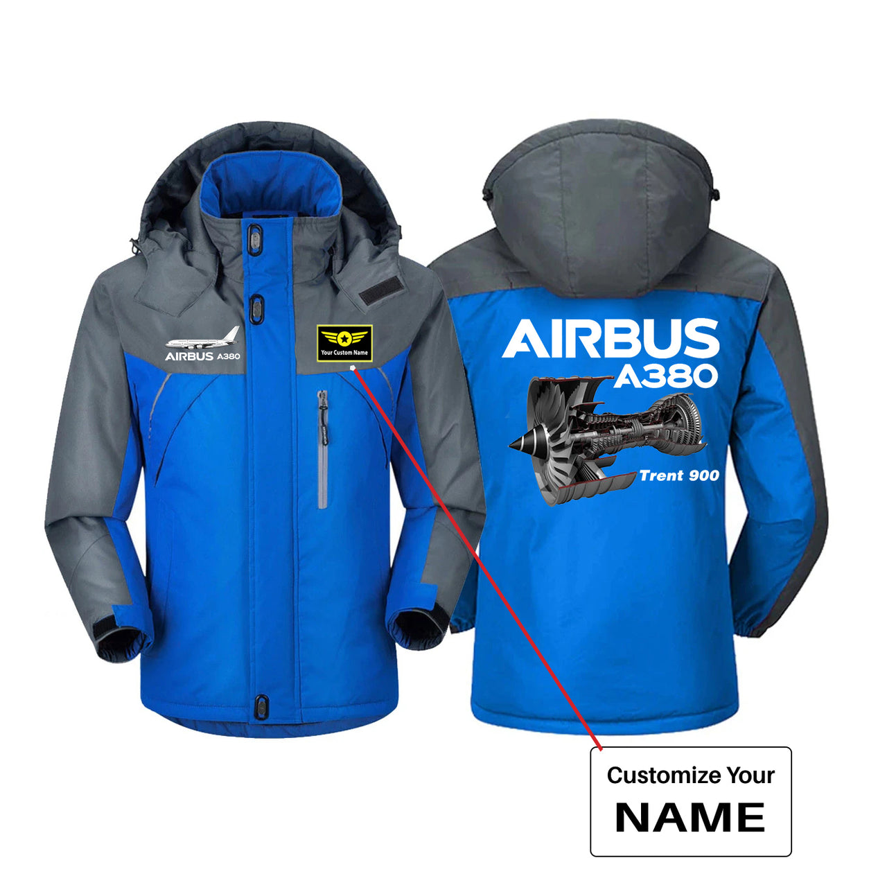 Airbus A380 & Trent 900 Engine Designed Thick Winter Jackets