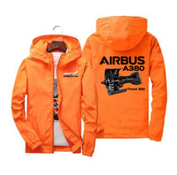 Thumbnail for Airbus A380 & Trent 900 Engine Designed Windbreaker Jackets