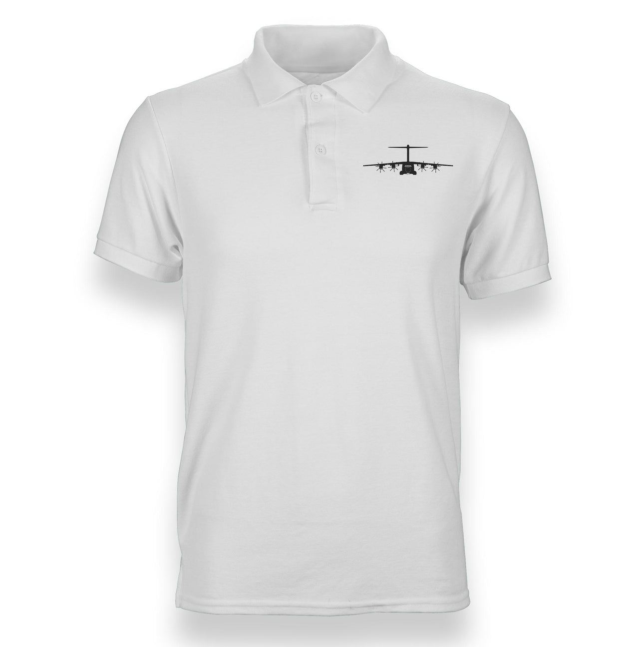 Airbus A400M Silhouette Designed Polo T-Shirts