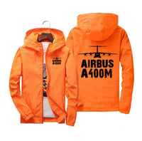 Thumbnail for Airbus A400M & Plane Designed Windbreaker Jackets