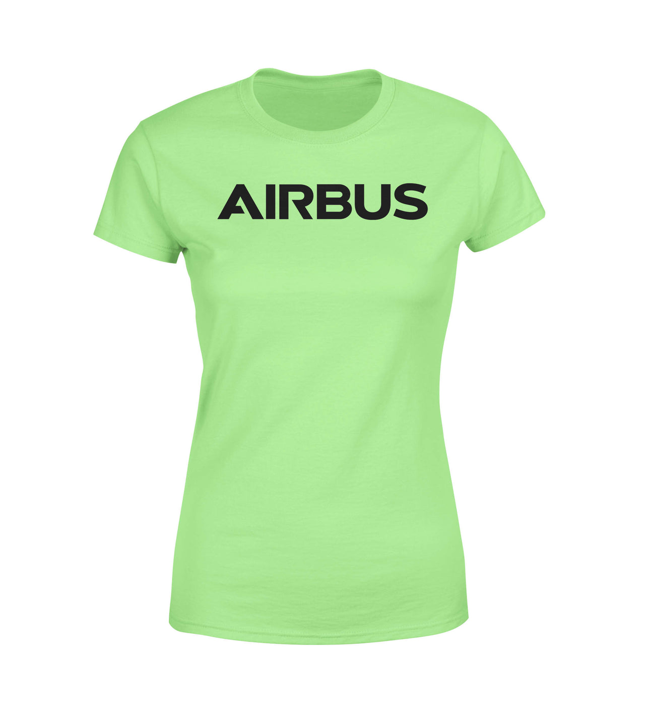 Airbus Text Designed Women T-Shirts