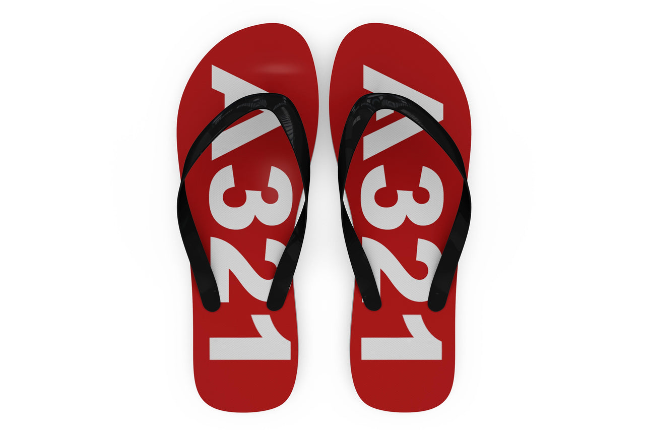 Airbus A321 Text Designed Slippers (Flip Flops)
