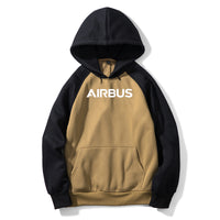 Thumbnail for Airbus & Text Designed Colourful Hoodies
