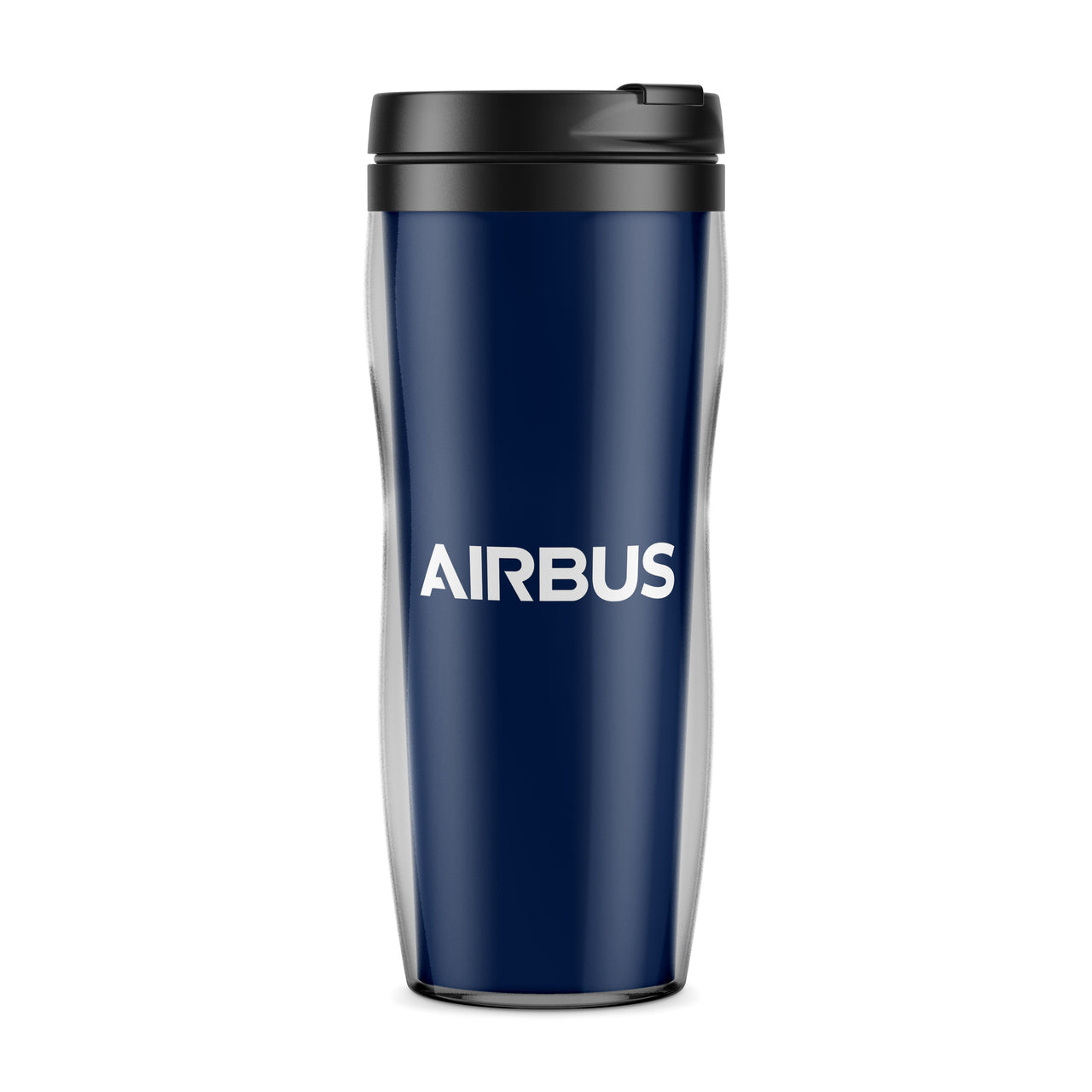 Airbus & Text Designed Plastic Travel Mugs