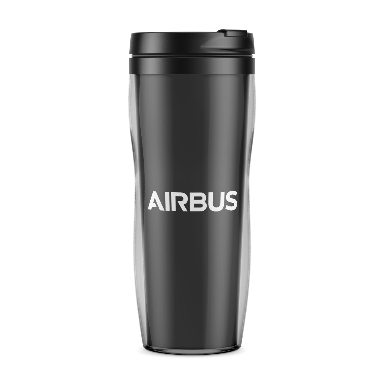 Airbus & Text Designed Plastic Travel Mugs