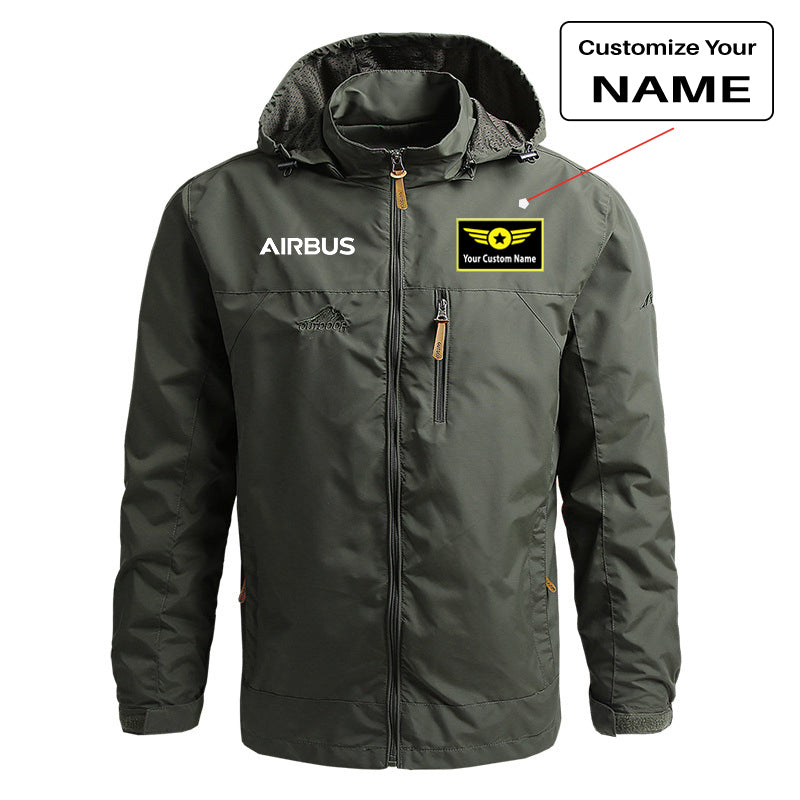 Airbus & Text Designed Thin Stylish Jackets