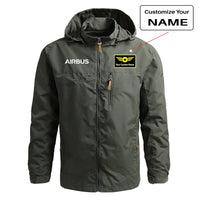 Thumbnail for Airbus & Text Designed Thin Stylish Jackets