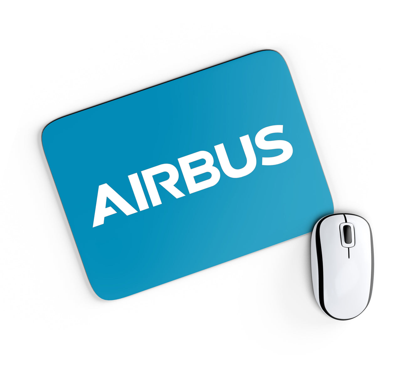 Airbus & Text Designed Mouse Pads
