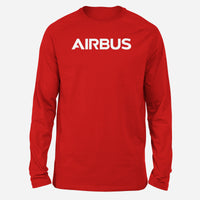 Thumbnail for Airbus & Text Designed Long-Sleeve T-Shirts