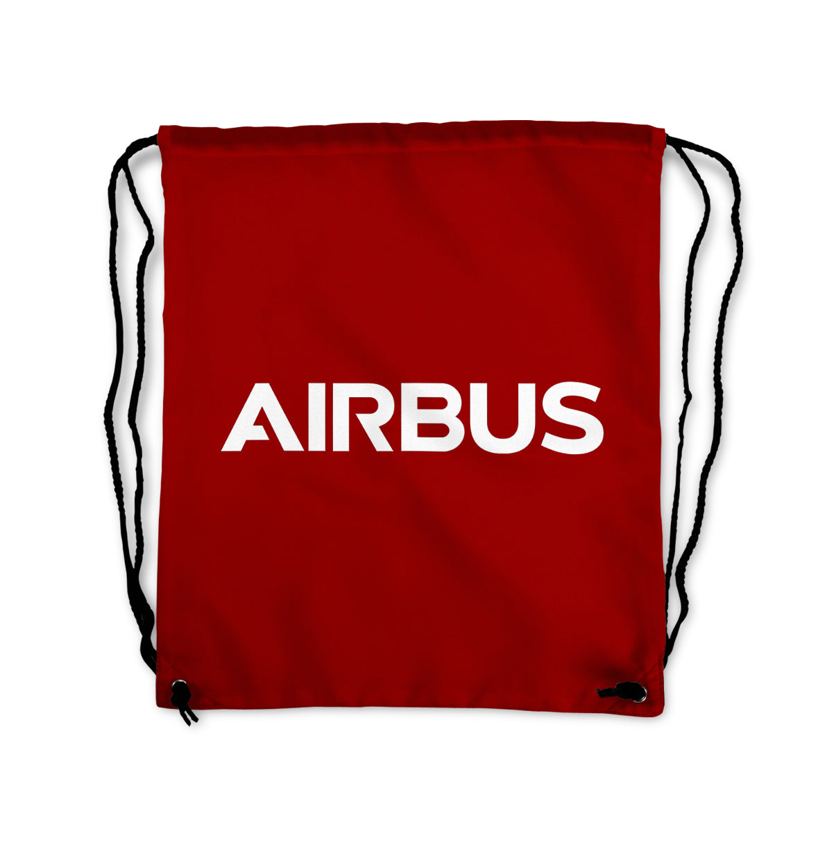 Airbus & Text Designed Drawstring Bags
