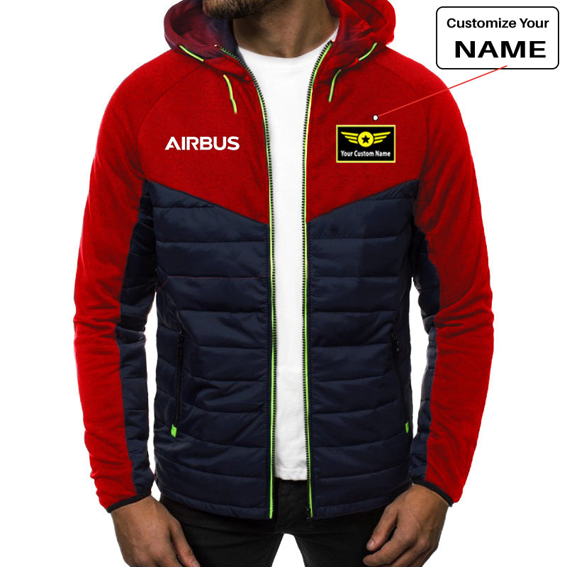 Airbus & Text Designed Sportive Jackets