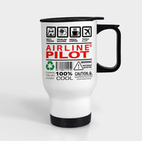 Thumbnail for Airline Pilot Label Designed Travel Mugs (With Holder)