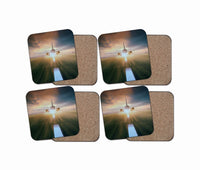 Thumbnail for Airplane Flying Over Runway Designed Coasters