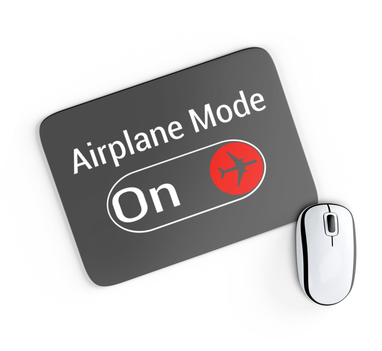 Airplane Mode On Designed Mouse Pads