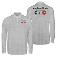 Thumbnail for Airplane Mode On Designed Long Sleeve Polo T-Shirts (Double-Side)
