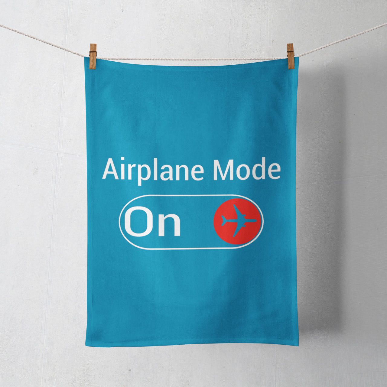 Airplane Mode On Designed Towels