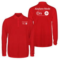 Thumbnail for Airplane Mode On Designed Long Sleeve Polo T-Shirts (Double-Side)