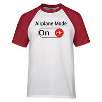 Thumbnail for Airplane Mode On Designed Raglan T-Shirts