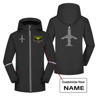 Thumbnail for Airplane Shape Aviation Alphabet Designed Rain Coats & Jackets
