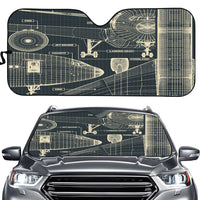 Thumbnail for Airplanes Fuselage & Details Designed Car Sun Shade