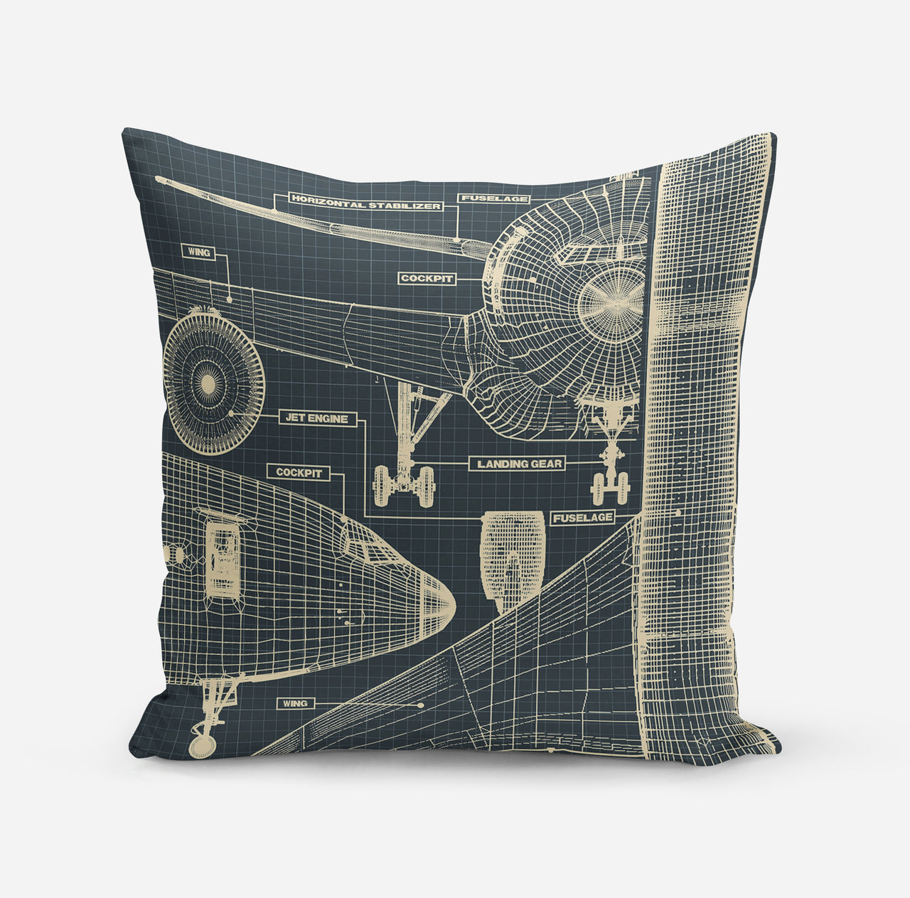 Airplanes Fuselage & Details Designed Pillows