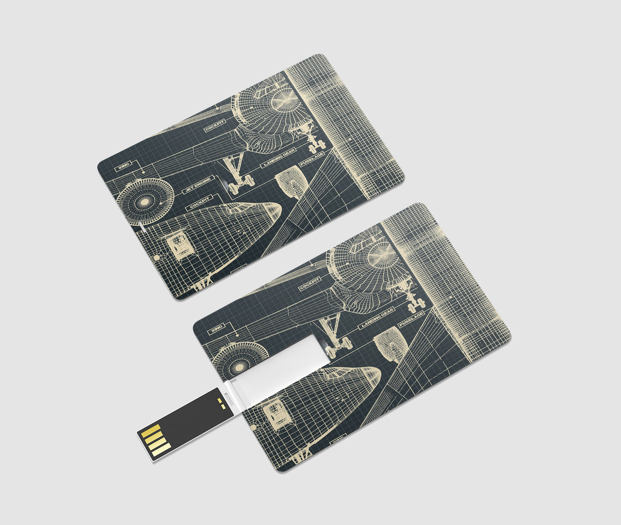 Airplanes Fuselage & Details Designed USB Cards