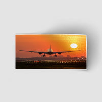 Thumbnail for Amazing Airbus A330 Landing at Sunset Designed Stickers