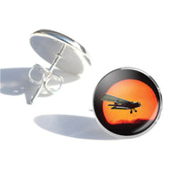 Thumbnail for Amazing Antonov-2 With Sunset Designed Stud Earrings