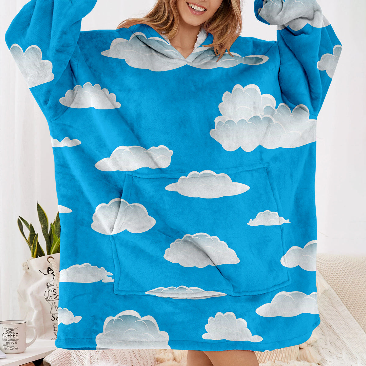 Amazing Clouds Designed Blanket Hoodies