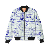 Thumbnail for Amazing Drawings of Old Aircrafts Designed 3D Pilot Bomber Jackets