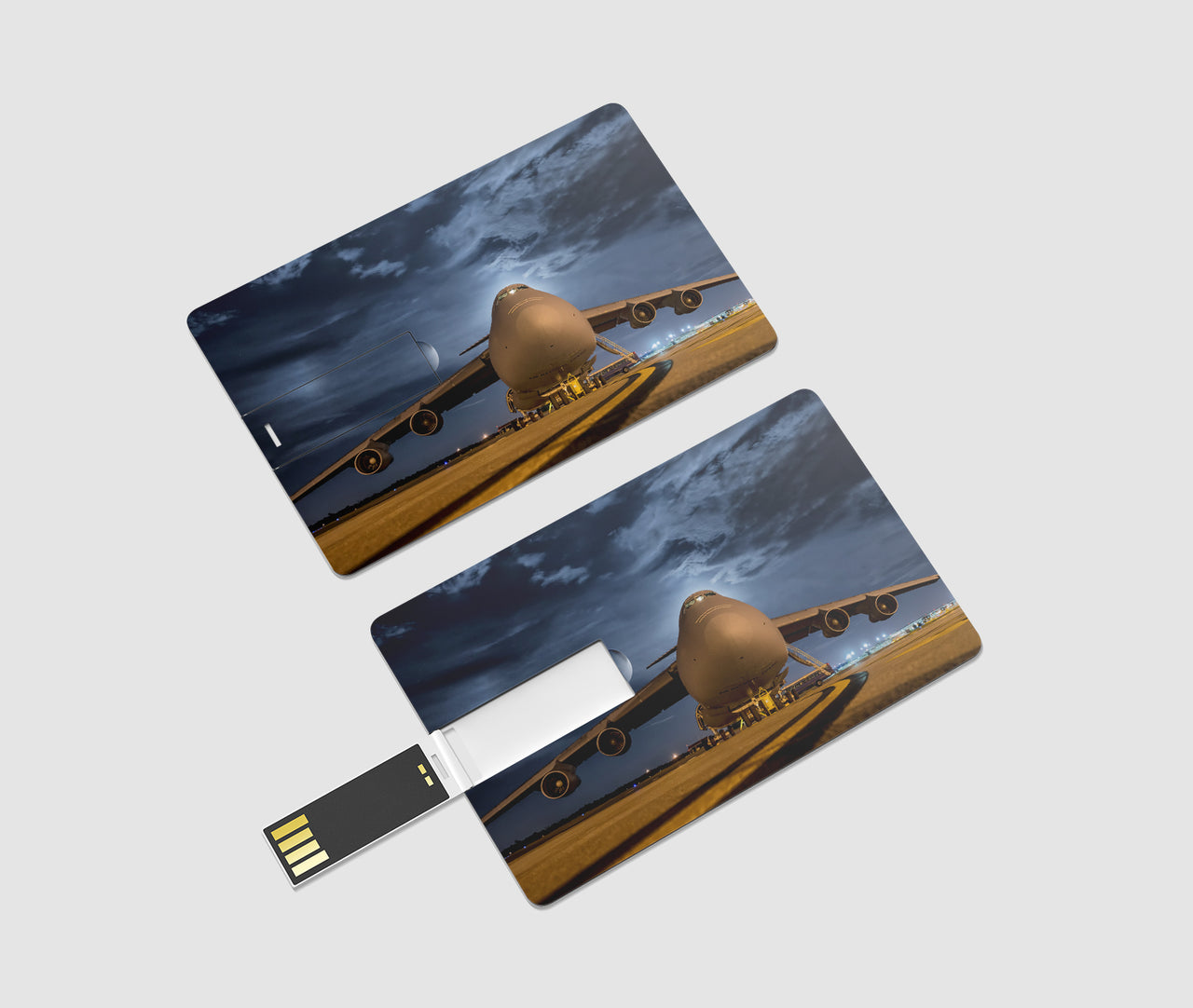 Amazing Military Aircraft at Night Designed USB Cards